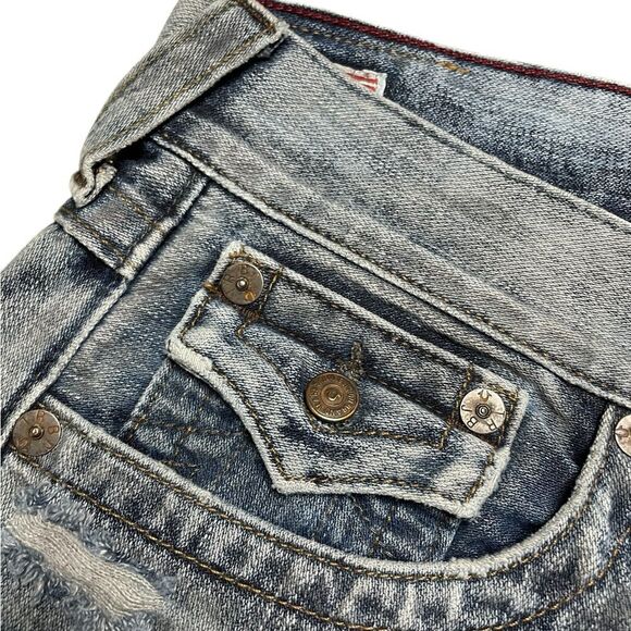 TRUE RELIGION Ricky Acid Wash Jeans Size 31 - Picture 6 of 10